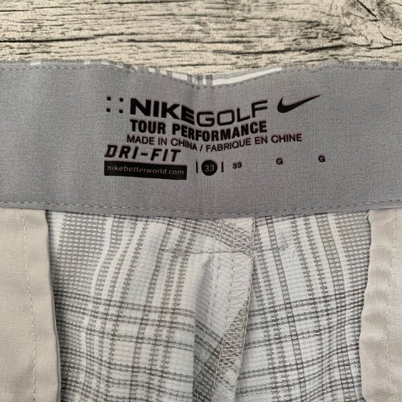 Nike Golf Tour Performance Dri-Fit Plaid Lightweight Shorts - Picture 4 of 10